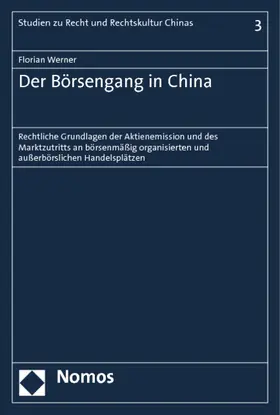 Werner |  Der Börsengang in China | Buch |  Sack Fachmedien