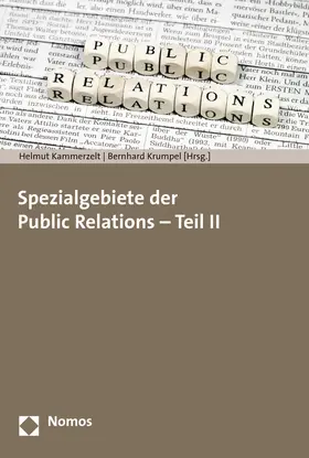 Kammerzelt / Krumpel |  Spezialgebiete der Public Relations - Teil II | Buch |  Sack Fachmedien