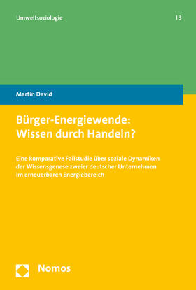 David |  Bürger-Energiewende: Wissen durch Handeln? | Buch |  Sack Fachmedien