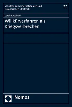 Abahuni |  Willkürverfahren als Kriegsverbrechen | Buch |  Sack Fachmedien