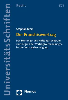 Klein | Der Franchisevertrag | Buch | 978-3-8487-2576-2 | sack.de