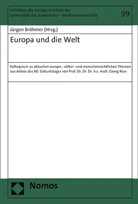 Bröhmer |  Europa und die Welt | Buch |  Sack Fachmedien