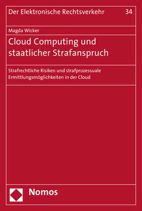 Wicker |  Cloud Computing und staatlicher Strafanspruch | Buch |  Sack Fachmedien