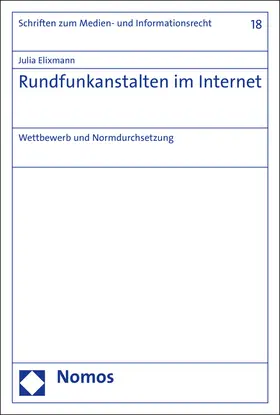 Elixmann |  Rundfunkanstalten im Internet | Buch |  Sack Fachmedien