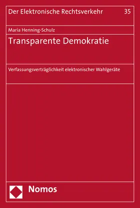 Henning-Schulz |  Transparente Demokratie | Buch |  Sack Fachmedien