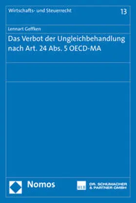 Geffken |  Das Verbot der Ungleichbehandlung nach Art. 24 Abs. 5 OECD-MA | Buch |  Sack Fachmedien