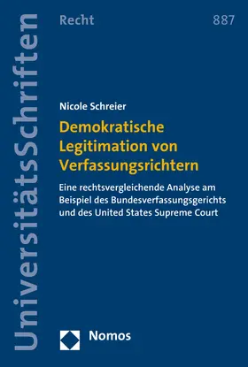 Schreier |  Demokratische Legitimation von Verfassungsrichtern | Buch |  Sack Fachmedien