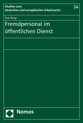 Heup |  Fremdpersonal im öffentlichen Dienst | Buch |  Sack Fachmedien