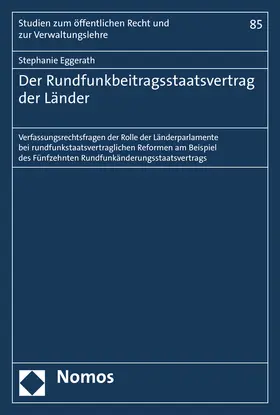 Eggerath |  Der Rundfunkbeitragsstaatsvertrag der Länder | Buch |  Sack Fachmedien