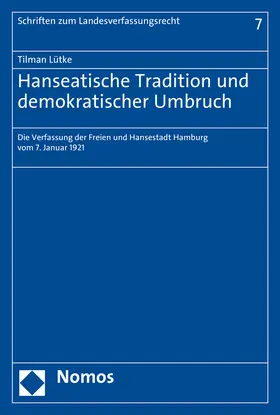 Lütke |  Hanseatische Tradition und demokratischer Umbruch | Buch |  Sack Fachmedien