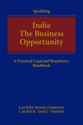 Spedding |  India - The Business Opportunity | Buch |  Sack Fachmedien