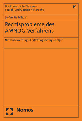 Stadelhoff |  Rechtsprobleme des AMNOG-Verfahrens | Buch |  Sack Fachmedien