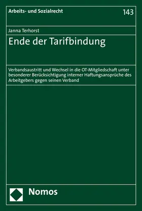 Terhorst |  Ende der Tarifbindung | Buch |  Sack Fachmedien