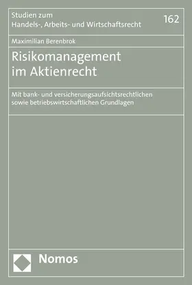 Berenbrok |  Berenbrok, M: Risikomanagement im Aktienrecht | Buch |  Sack Fachmedien