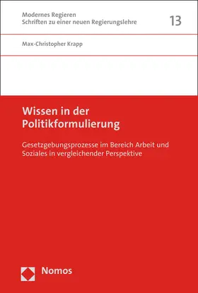 Krapp |  Wissen in der Politikformulierung | Buch |  Sack Fachmedien