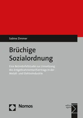 Zimmer |  Brüchige Sozialordnung | Buch |  Sack Fachmedien