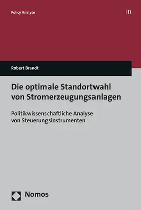 Brandt |  Die optimale Standortwahl von Stromerzeugungsanlagen | Buch |  Sack Fachmedien