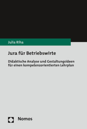 Riha |  Jura für Betriebswirte | Buch |  Sack Fachmedien