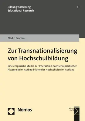 Fromm |  Zur Transnationalisierung von Hochschulbildung | Buch |  Sack Fachmedien