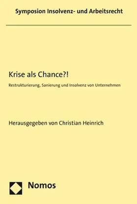 Heinrich |  Krise als Chance?! | Buch |  Sack Fachmedien