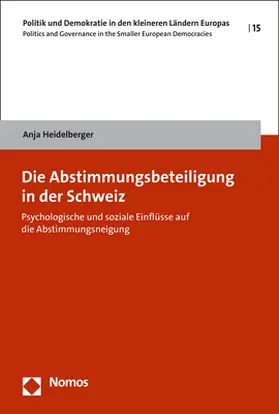 Heidelberger |  Die Abstimmungsbeteiligung in der Schweiz | Buch |  Sack Fachmedien