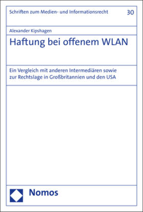 Kipshagen |  Haftung bei offenem WLAN | Buch |  Sack Fachmedien