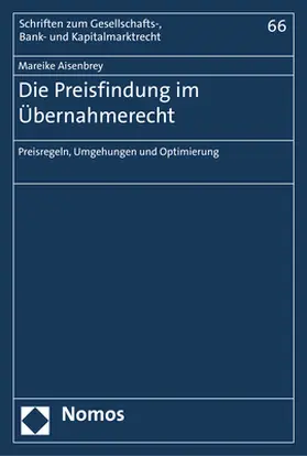 Aisenbrey |  Die Preisfindung im Übernahmerecht | Buch |  Sack Fachmedien