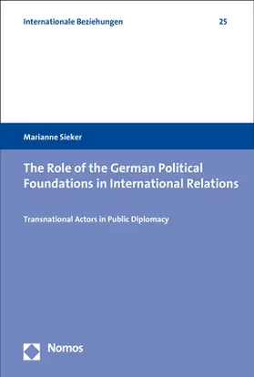 Sieker |  The Role of the German Political Foundations in International Relations | Buch |  Sack Fachmedien