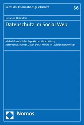 Heberlein |  Datenschutz im Social Web | Buch |  Sack Fachmedien