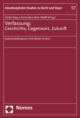 Davy / Lübbe-Wolff |  Verfassung: Geschichte, Gegenwart, Zukunft | Buch |  Sack Fachmedien