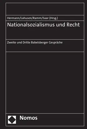 Hermann / Lahusen / Ramm |  Nationalsozialismus und Recht | Buch |  Sack Fachmedien