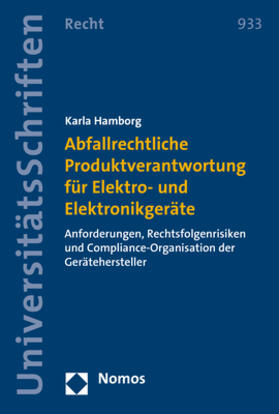 Hamborg |  Abfallrechtliche Produktverantwortung für Elektro- und Elektronikgeräte | Buch |  Sack Fachmedien