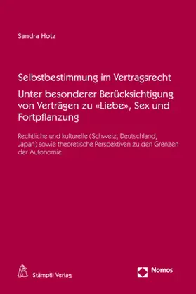 Hotz |  Selbstbestimmung im Vertragsrecht | Buch |  Sack Fachmedien