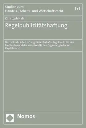 Hahn |  Regelpublizitätshaftung | Buch |  Sack Fachmedien