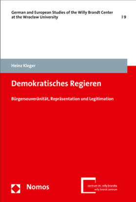 Kleger |  Demokratisches Regieren | Buch |  Sack Fachmedien