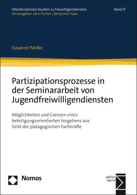 Pahlke |  Partizipationsprozesse in der Seminararbeit von Jugendfreiwilligendiensten | Buch |  Sack Fachmedien