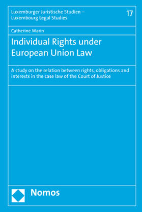 Warin |  Individual Rights under European Union Law | Buch |  Sack Fachmedien