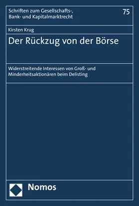 Krug | Der Rückzug von der Börse | Buch | 978-3-8487-5481-6 | sack.de