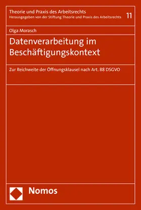 Morasch |  Datenverarbeitung im Beschäftigungskontext | Buch |  Sack Fachmedien