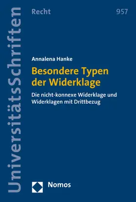 Hanke |  Besondere Typen der Widerklage | Buch |  Sack Fachmedien