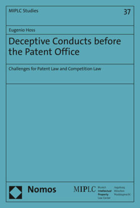 Hoss |  Deceptive Conducts before the Patent Office | Buch |  Sack Fachmedien