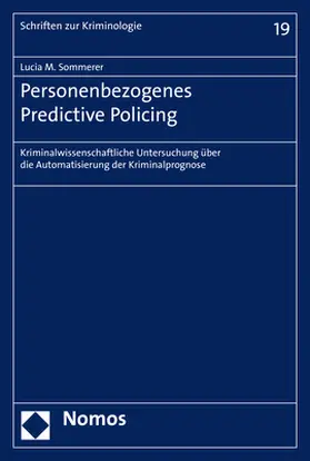 Sommerer |  Personenbezogenes Predictive Policing | Buch |  Sack Fachmedien