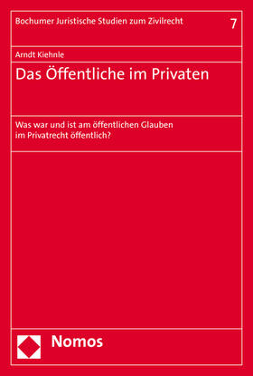 Kiehnle |  Das Öffentliche im Privaten | Buch |  Sack Fachmedien