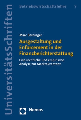 Berninger |  Ausgestaltung und Enforcement in der Finanzberichterstattung | Buch |  Sack Fachmedien