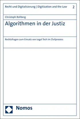 Rollberg |  Algorithmen in der Justiz | Buch |  Sack Fachmedien