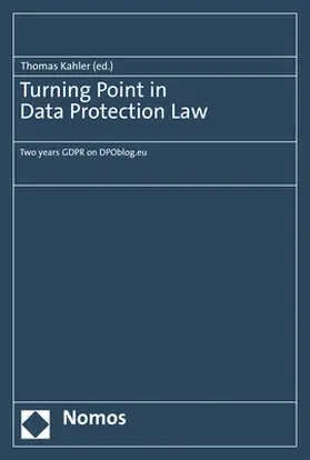 Kahler |  Turning Point in Data Protection Law | Buch |  Sack Fachmedien