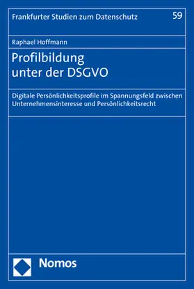 Hoffmann |  Profilbildung unter der DSGVO | Buch |  Sack Fachmedien