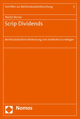 Berner |  Scrip Dividends | Buch |  Sack Fachmedien