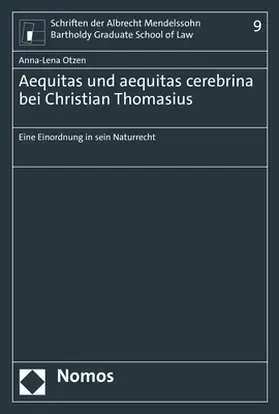 Otzen |  Aequitas und aequitas cerebrina bei Christian Thomasius | Buch |  Sack Fachmedien