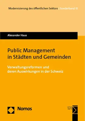 Haus |  Public Management in Städten und Gemeinden | Buch |  Sack Fachmedien